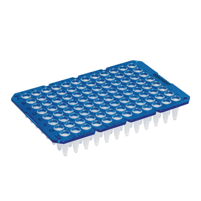 twin.tec PCR Plate 96, un- skirted, blau (250µL), teil- bar, 20 Stk. (20 Stk.)