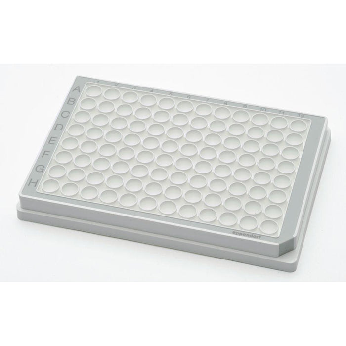 Microplate 96/U-PP, weiße Wells, Umrandungsfarbe grau, PCR clean, 80 Platten (5x 16 St.) (80 Stk.)